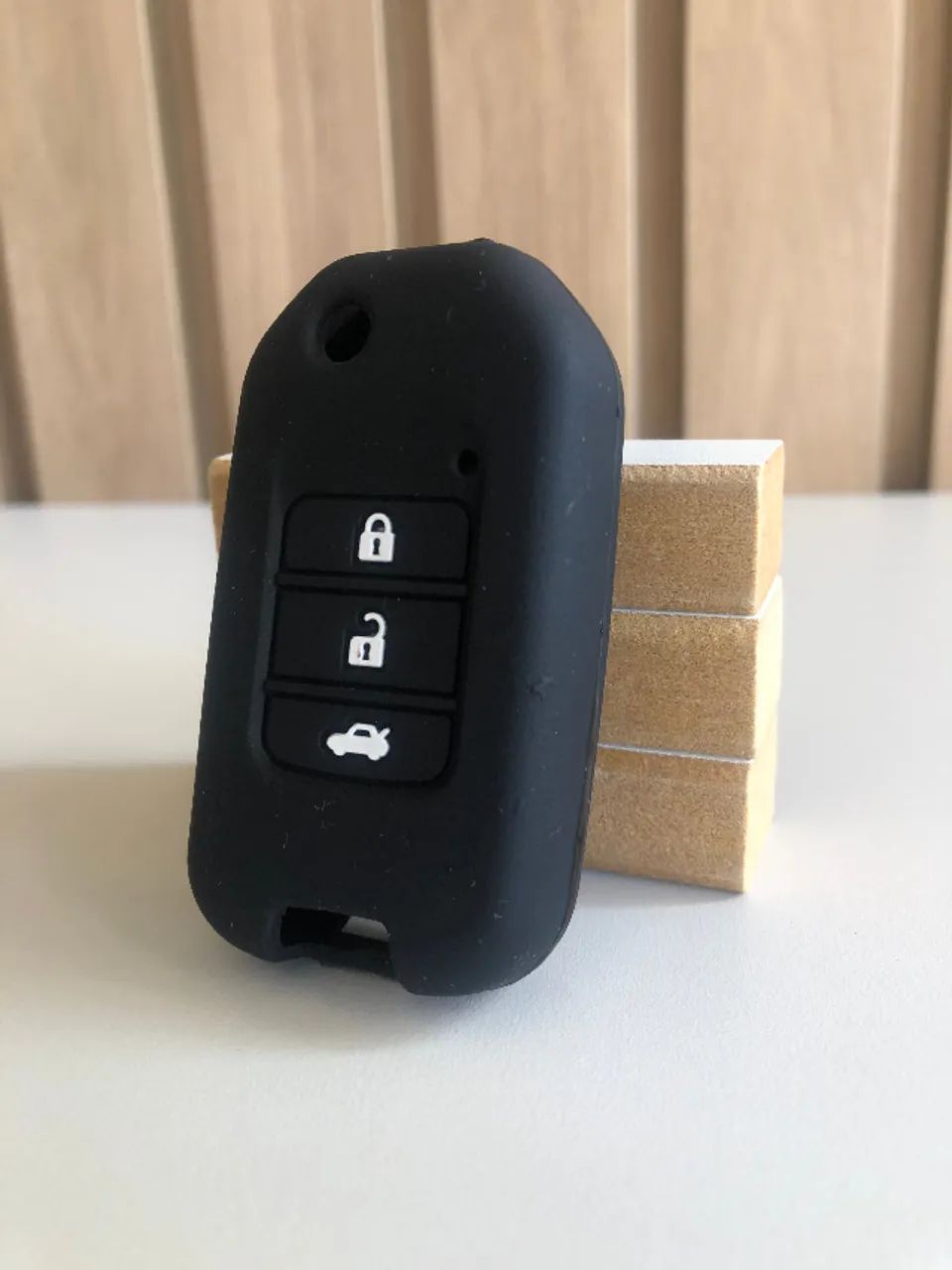 Capa de Chave em Silicone Premium Honda Civic Hrv Fit Wrv - Foto 5