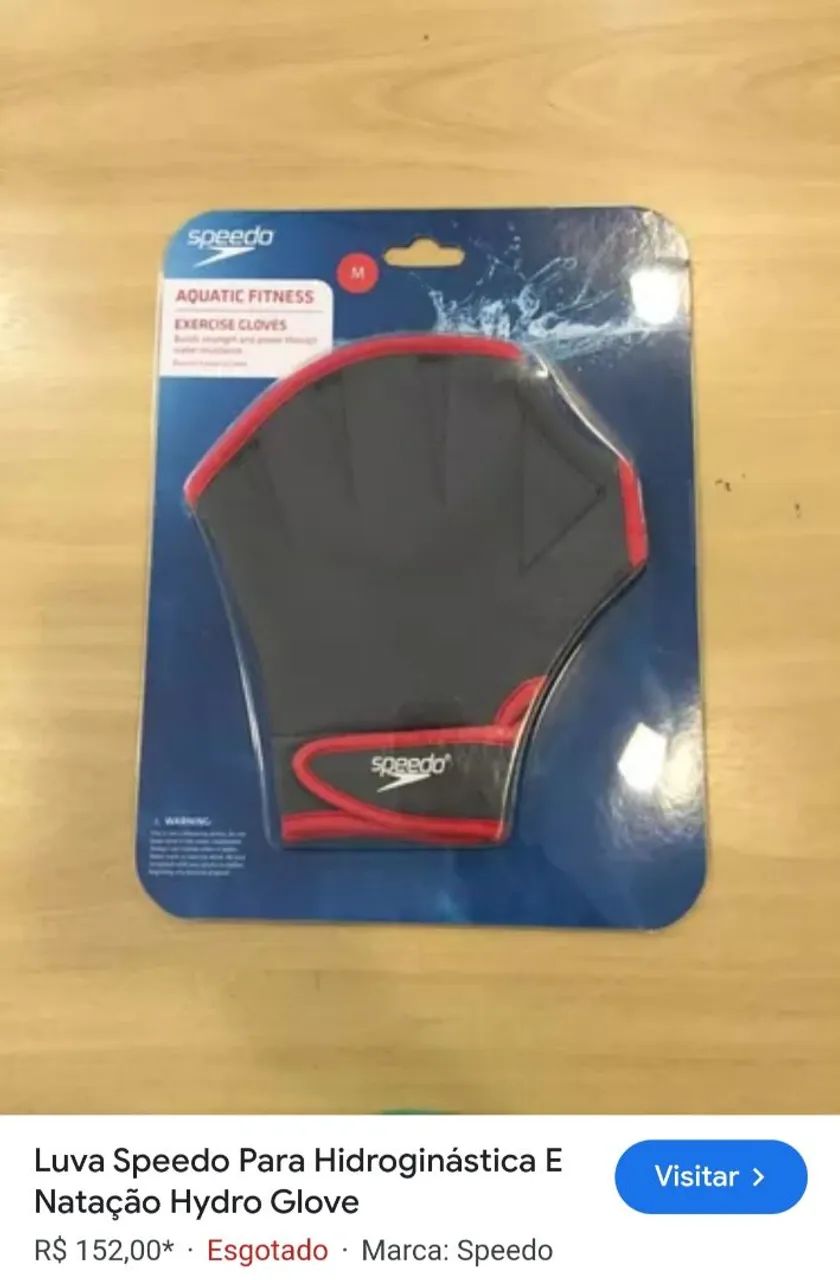 Oportunidade Luvas de Natação Speedo Hydro Glove - P e M - Foto 3