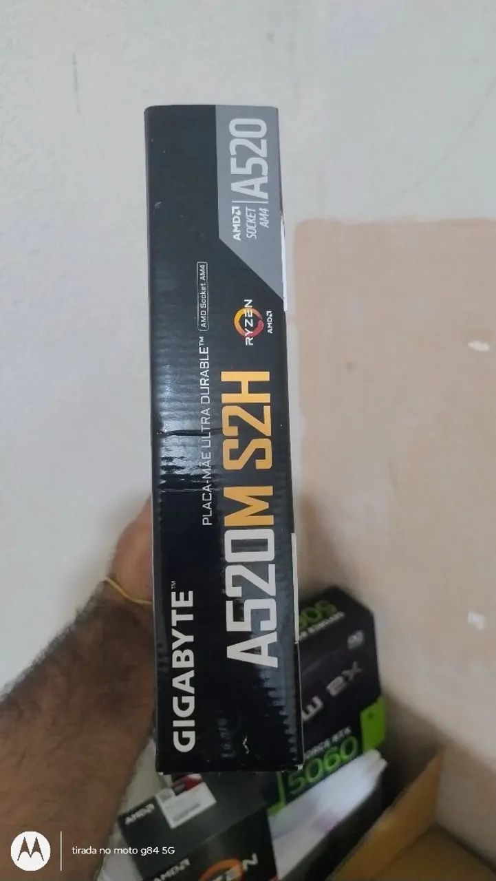 Placa mãe Gigabyte a520m S2H Com BIOS flash back novinha  - Foto 3