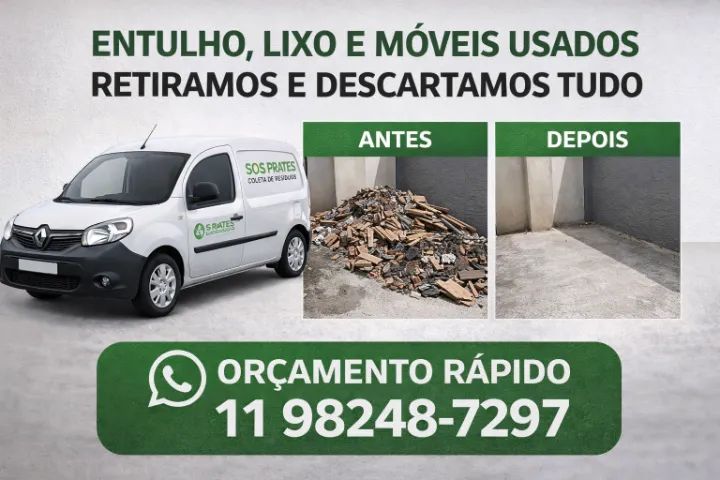 Coleta de Resíduos e Limpeza | Entulho, Móveis e Lixo | Descarte Legal