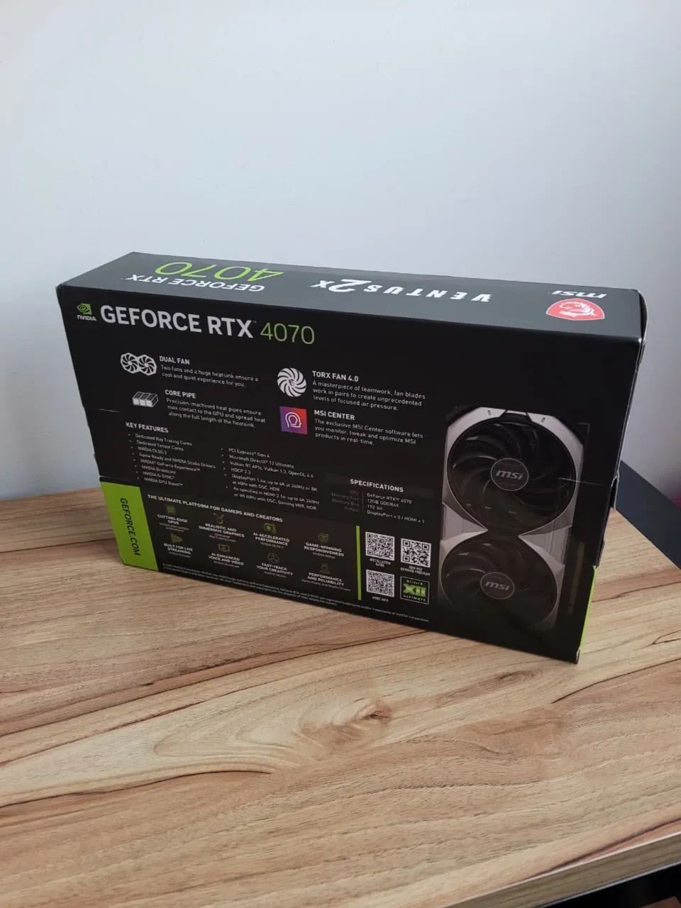 Placa de Vídeo  - Geforce RTX 4070 12GBs Ventus 2x - Foto 5