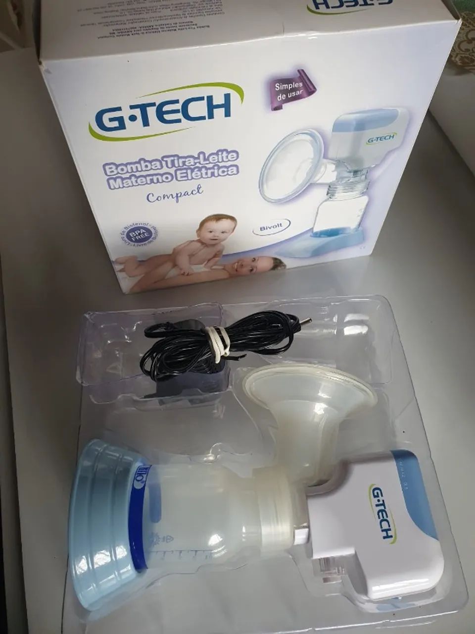 Bomba Extração Tira Leite Eletrica Automatica Compact G-tech Voltagem Bivolt - Foto 2