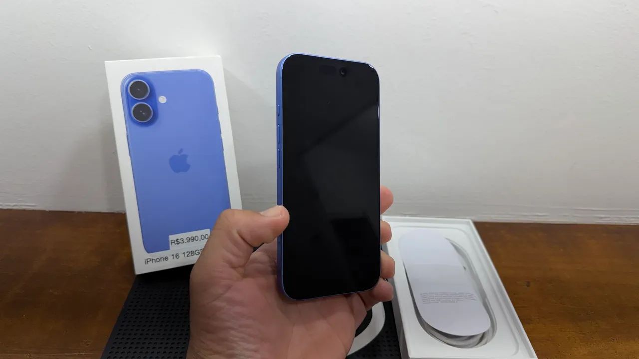 Iphone 16 128GB Azul - semi novo  - Foto 4