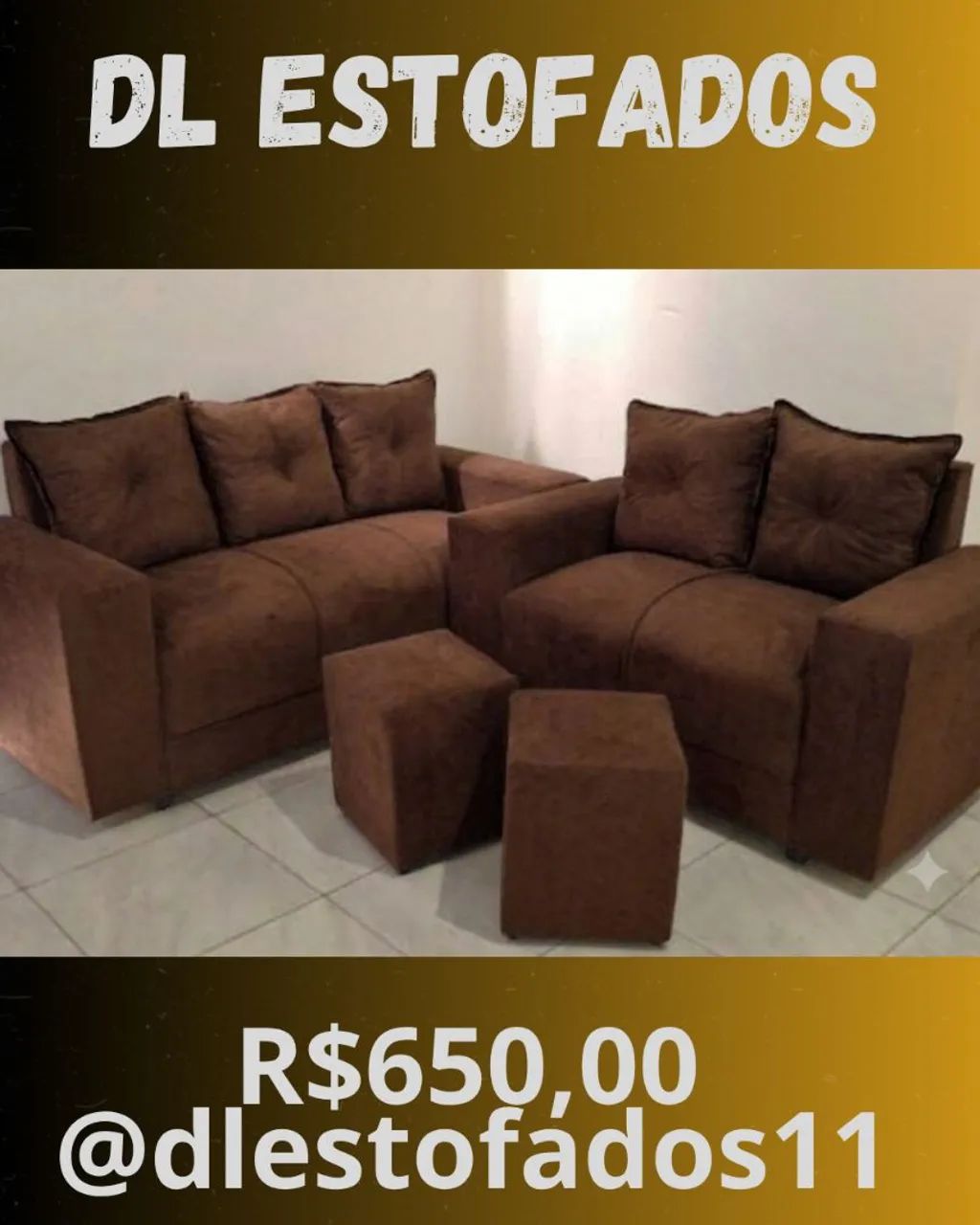 Conjunto de sofá com variedades de cores a pronta entrega 