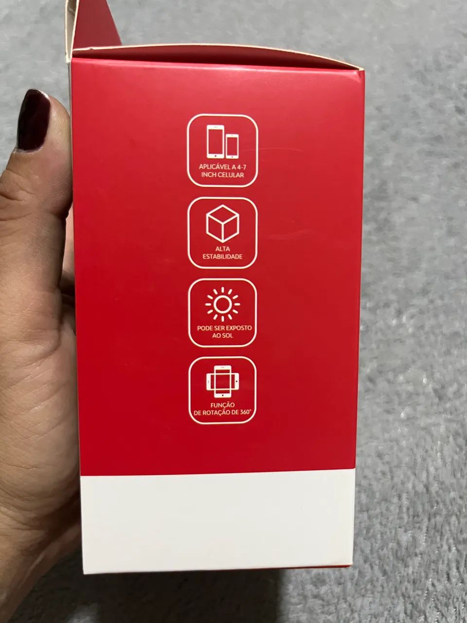 Suporte De Celular Para Carro Com Rotação Total com Ventosa  - Foto 2