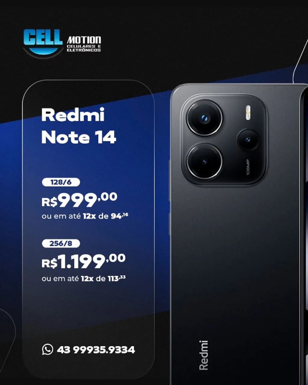 Xiaomi Redmi Note 14 128GB e 256GB
