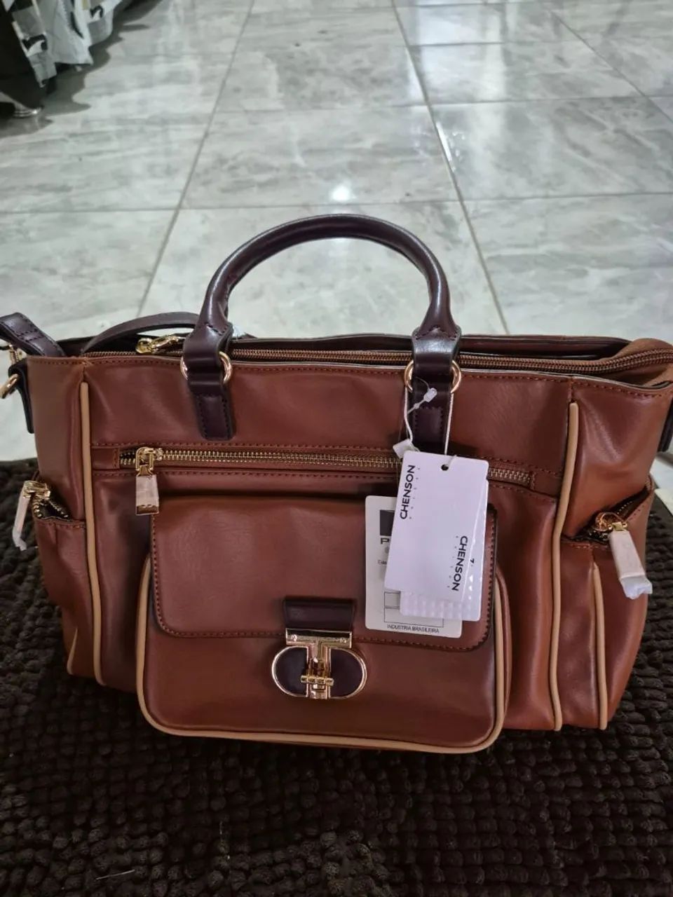 Bolsa de couro marca chenson - Foto 2