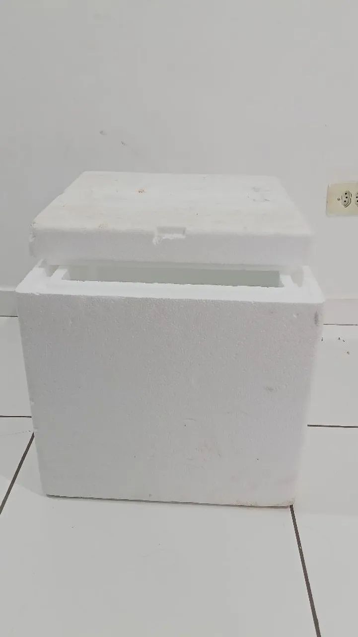 Caixa térmica de isopor 