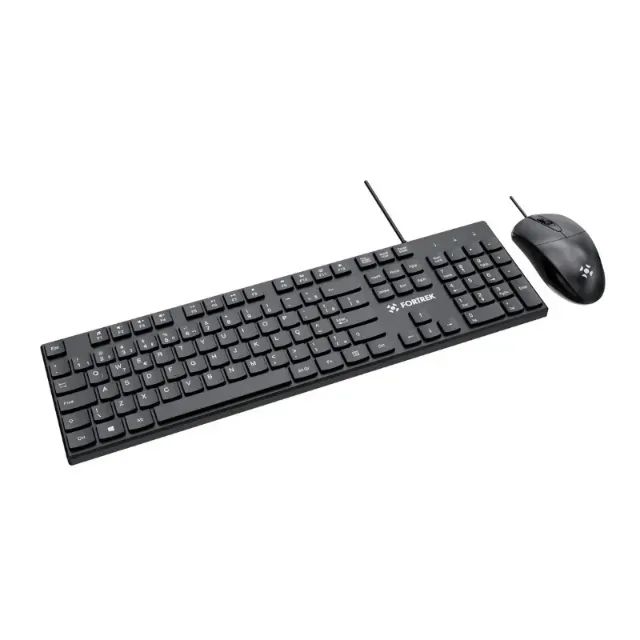KIT TECLADO + MOUSE COM FIO  FORTREK C13  - Foto 2