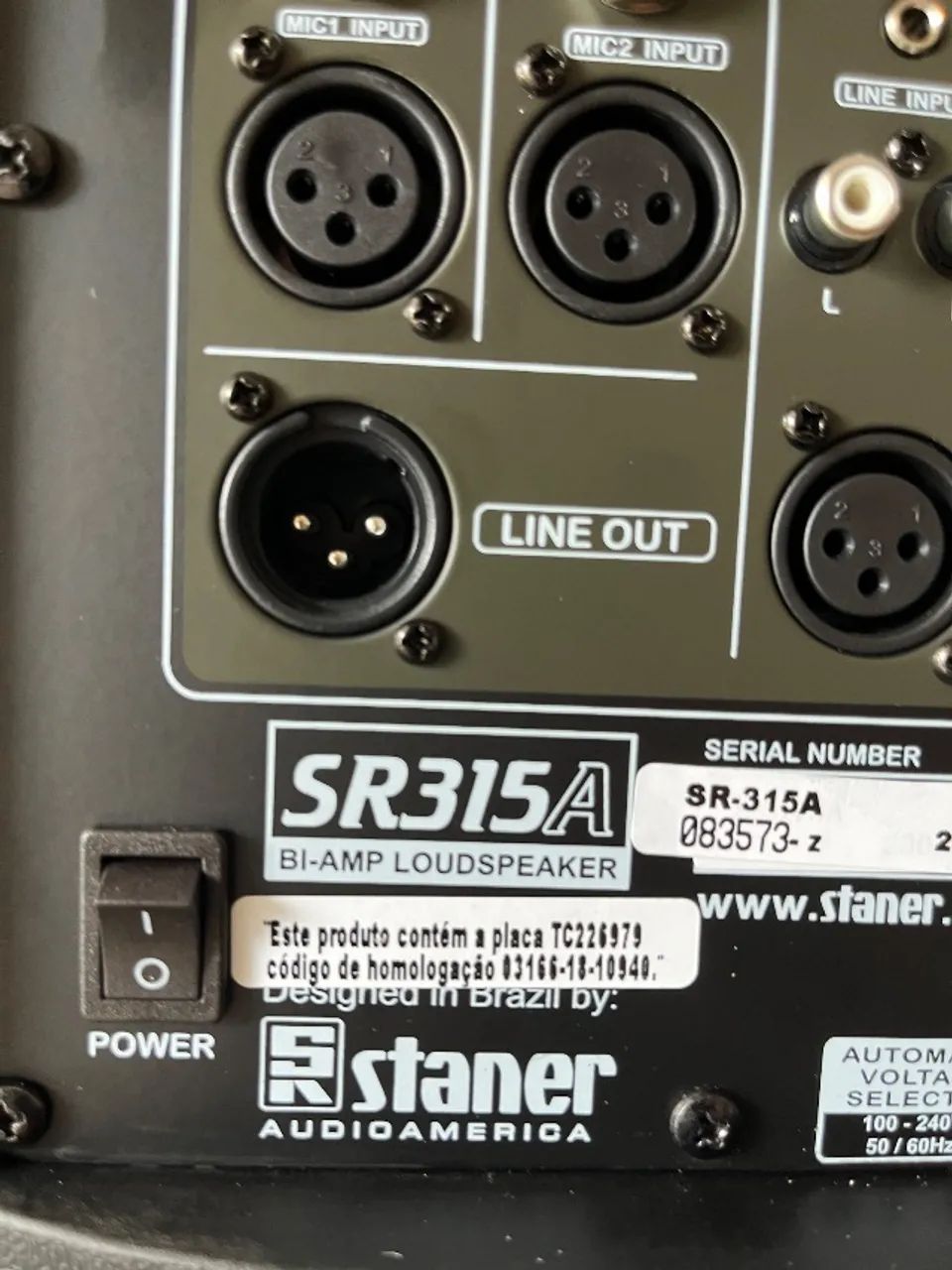 Caixas Staner SR315 c/capa e estante  - Foto 2
