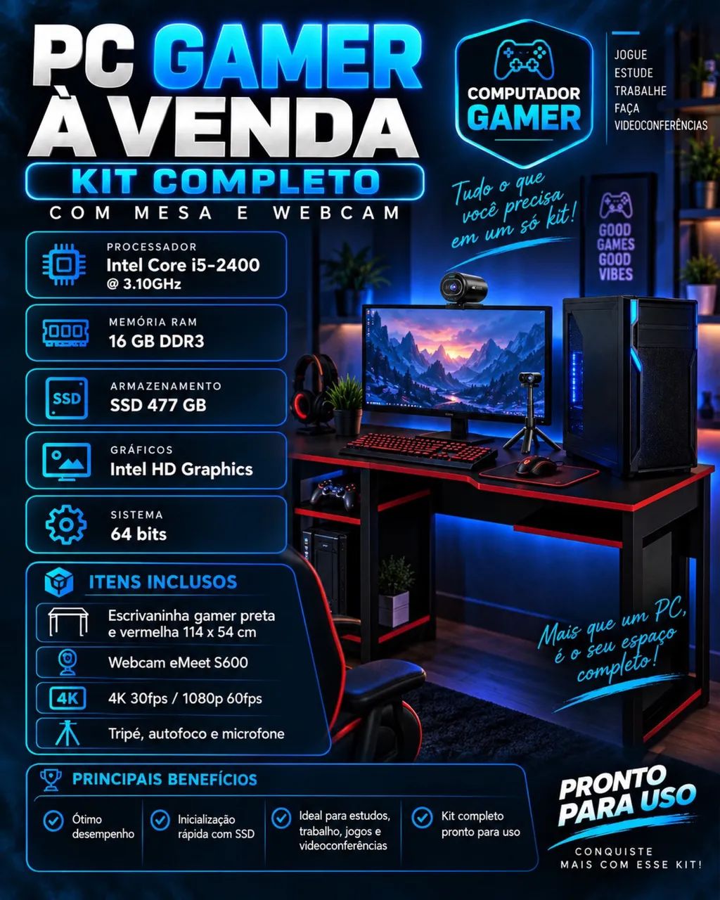 COMPUTADOR GAMER - Foto 4