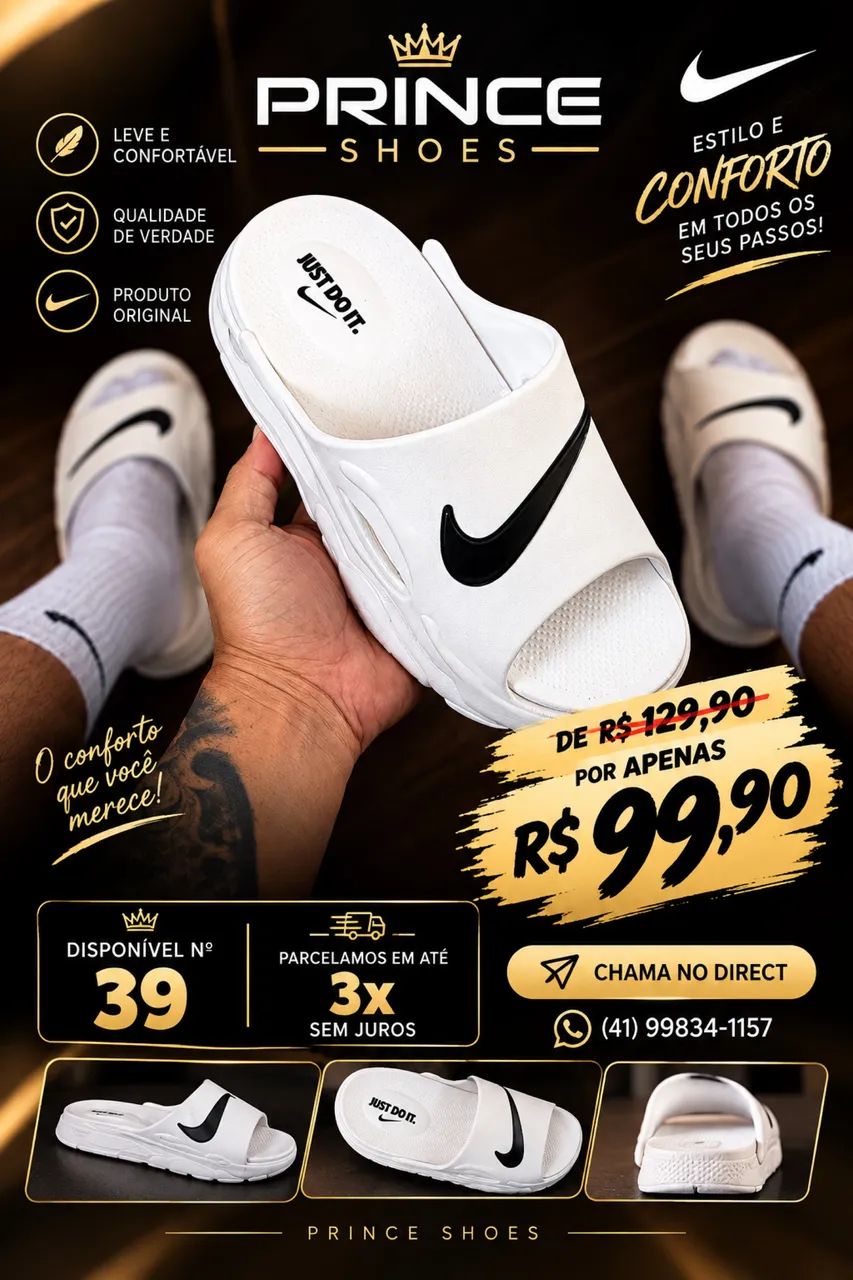 Slide Nk Branco 