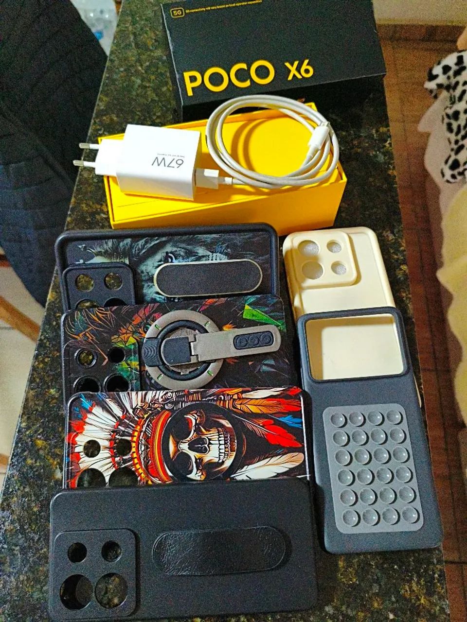 Vende-se Celular Poco x6 5g na caixa mais acessórios. - Foto 4