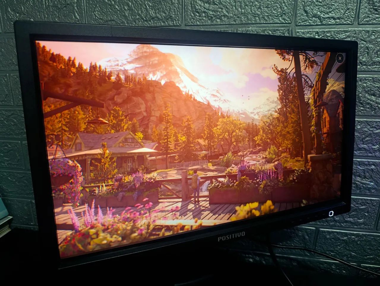 Monitor Positivo 19" + 2 Cabos | VGA | Funcionando