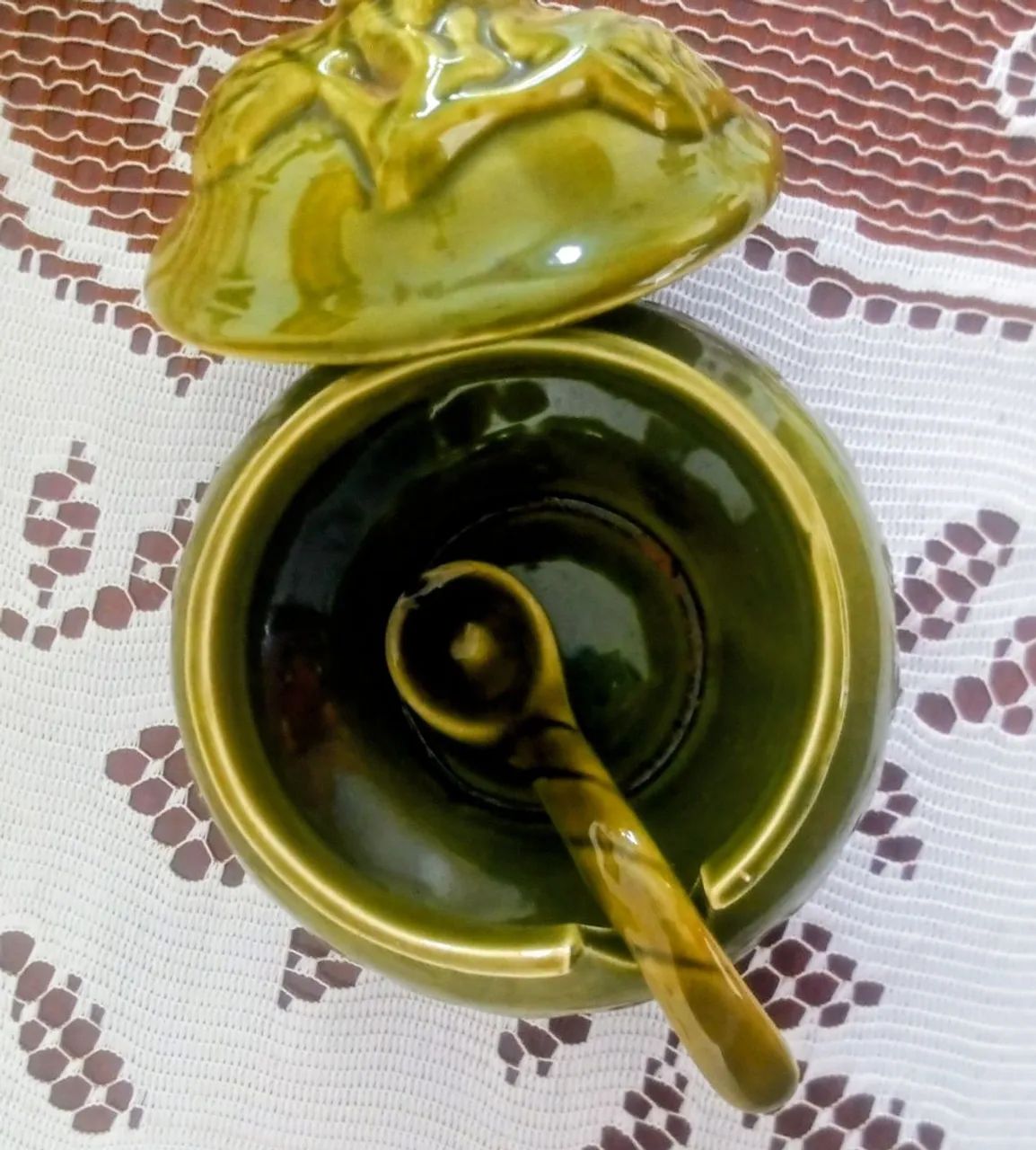Açucareiro antigo em ceråmica vitrificada435653690534799361