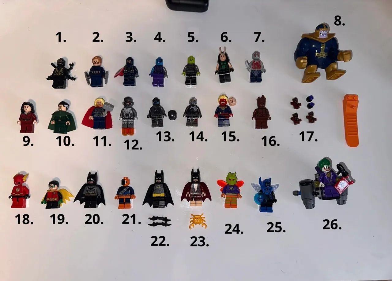 LEGO minifiguras Batman, DC Super Heroes e Marvel - Foto 2