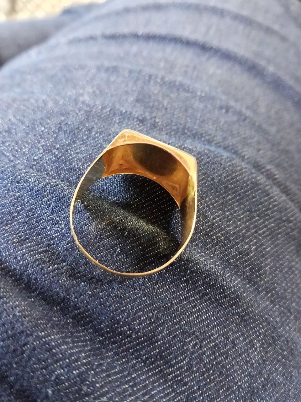 Anel de ouro tamanho 30