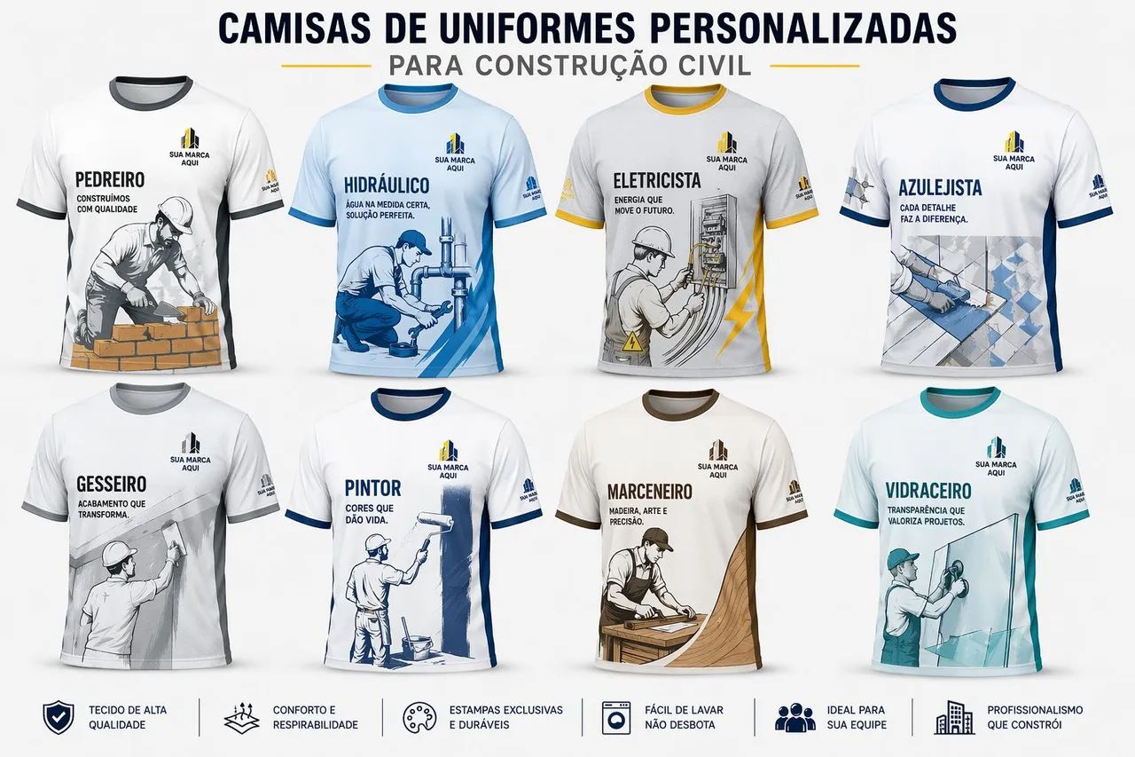 Camisas personalizadas para construção civil  - Foto 2