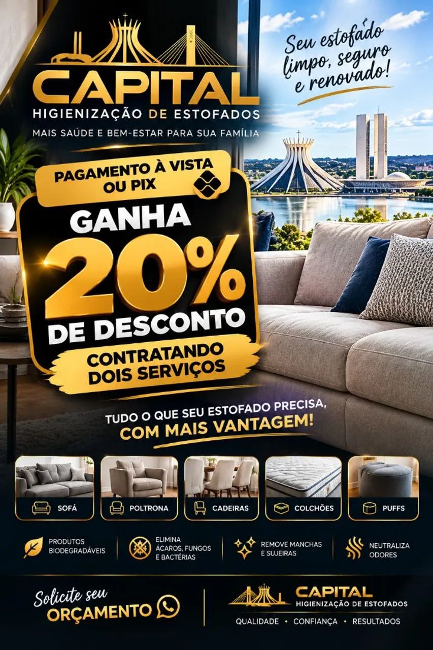 Limpeza sofá 