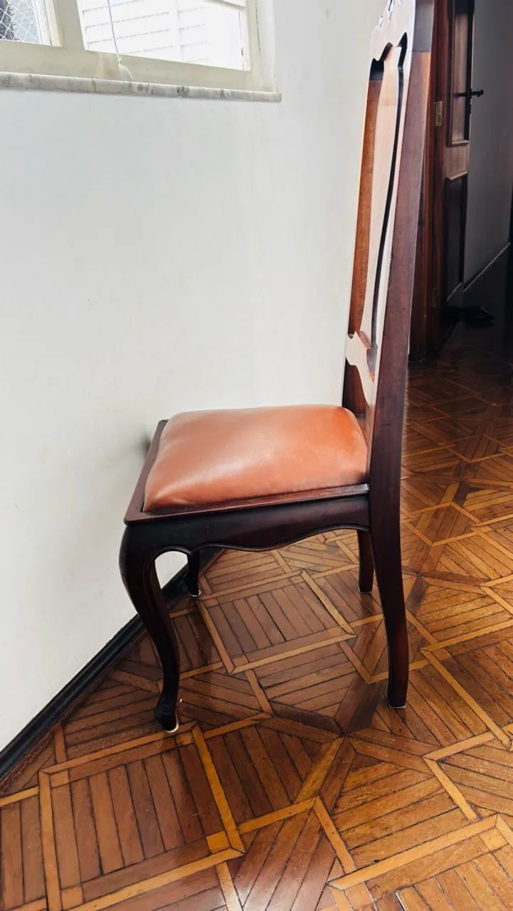 Conjunto 8 cadeiras de madeira - Foto 3