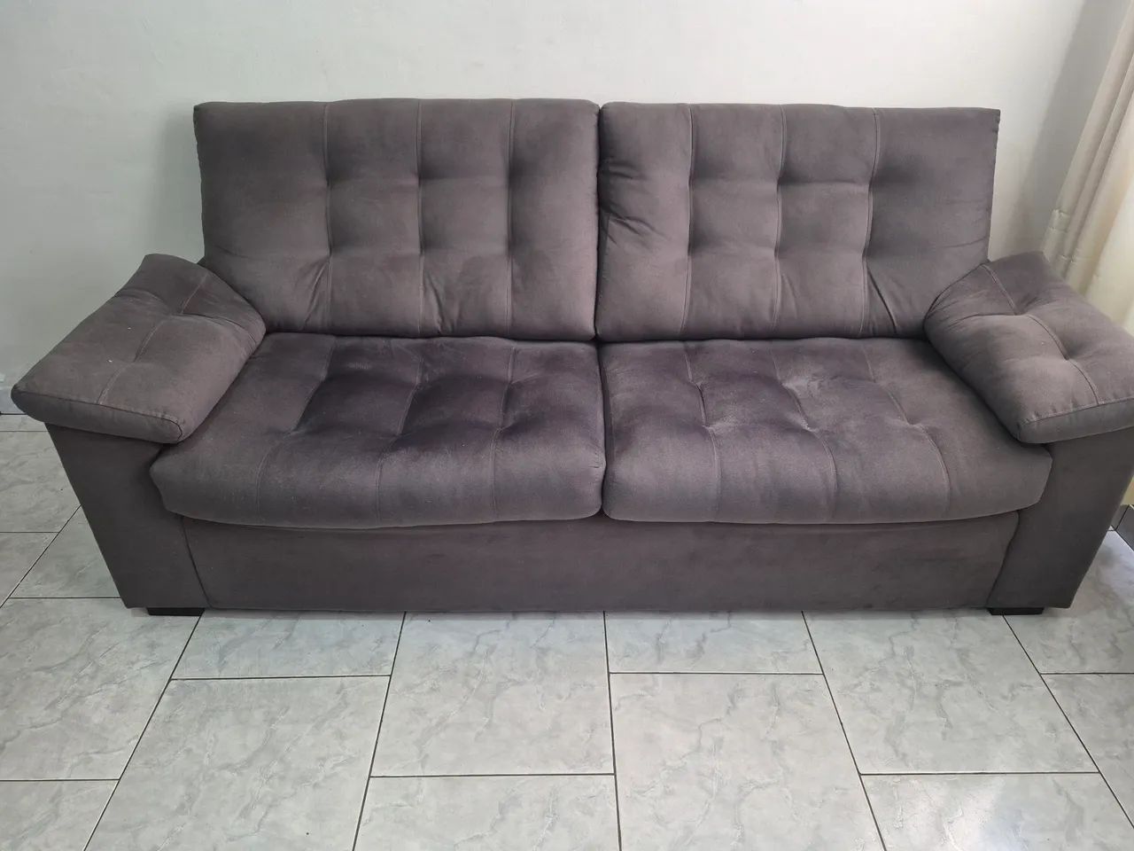 Sofá Marrom - 2 lugares - Foto 2