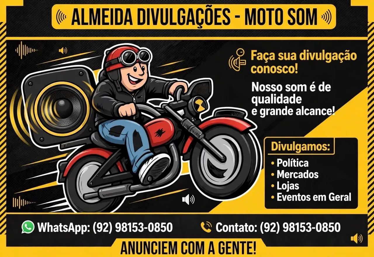 Divulgações anúncios moto som