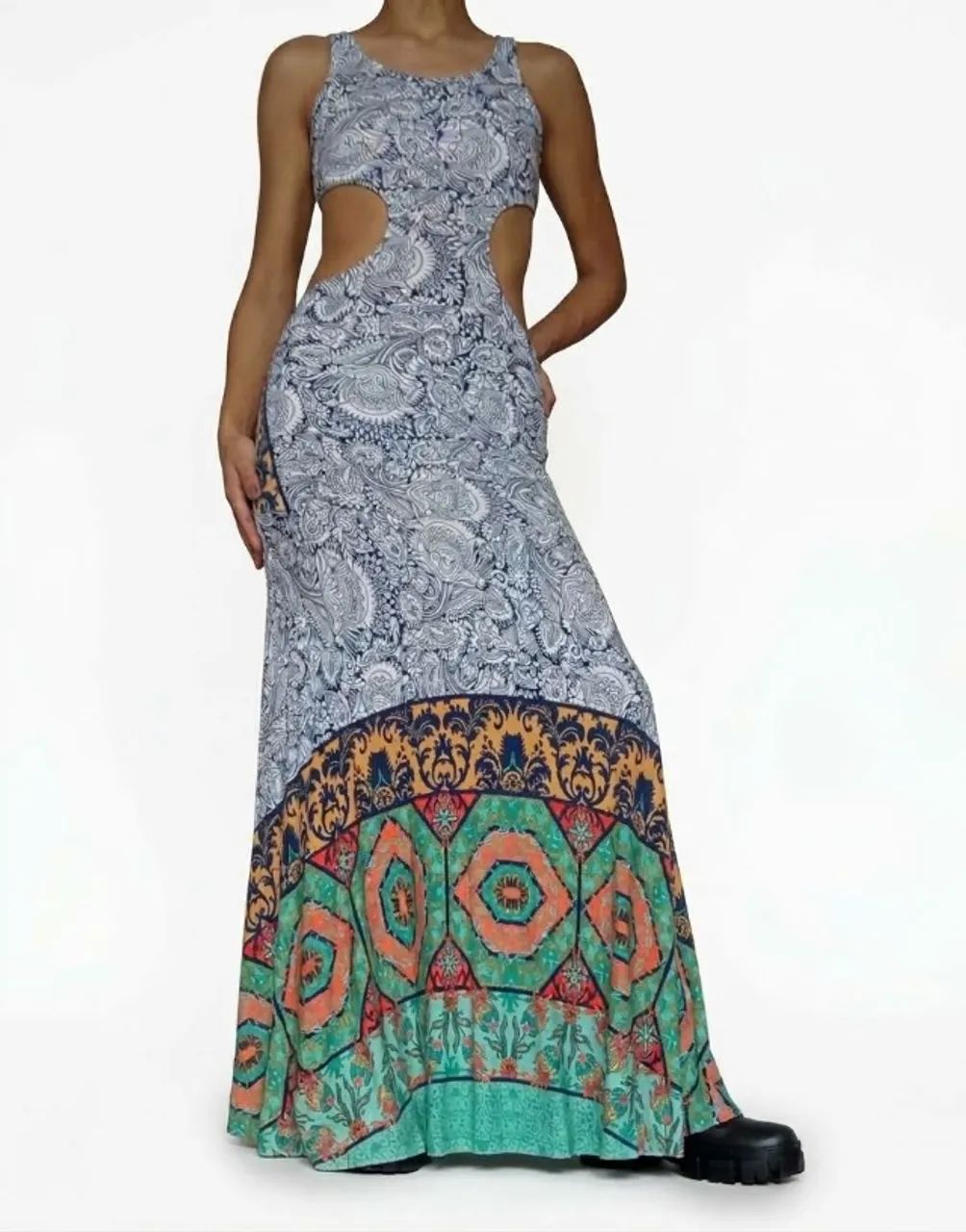Vestido longo estampado  - Foto 4