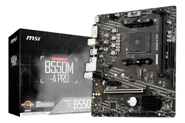 MSI B550M-A PRO AM4 DDR4 B550 NOVA, SEM USO
