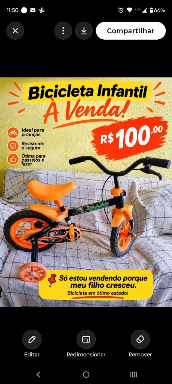 Bicicleta infantil 