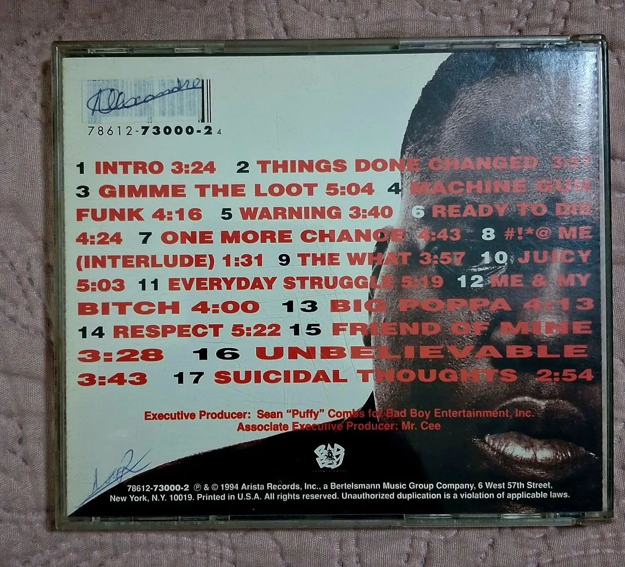 Cd THE NOTORIOUS BIG - READY TO DIE  - Foto 2