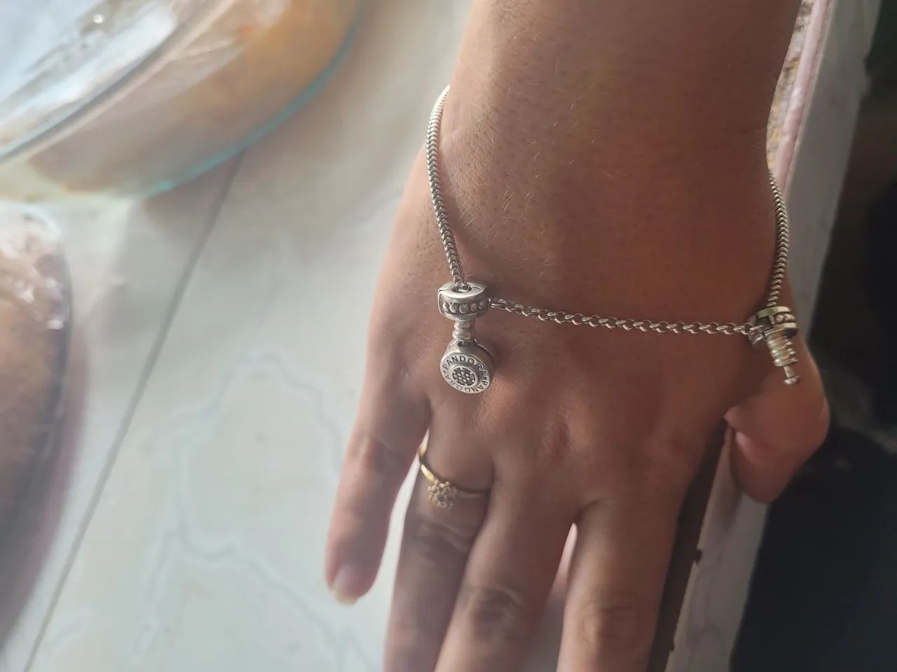 Pulseira pandora prata - Foto 2