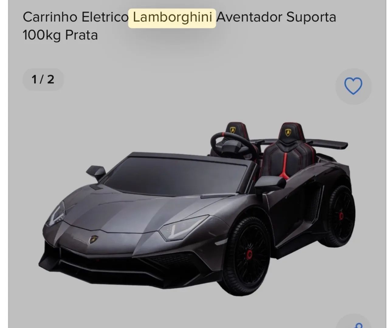Carrinho elétrico infantil 