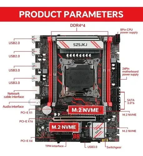 [NOVA] Placa mãe x99 xeon 2680v4 módulo tmp2.0 16gb 2400mhz(oc) - Foto 3