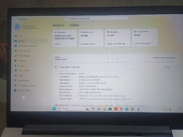 Notebook Lenovo 