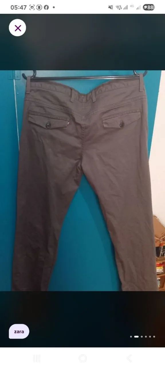 Calça zara slim cinza - Foto 2