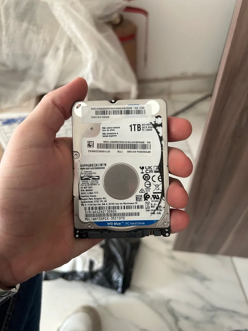 HD interno de 2.5 polegadas de 1 TB