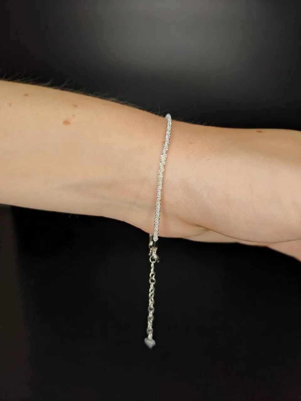 Pulseira Fina e Delicada Prata 925 - Foto 3