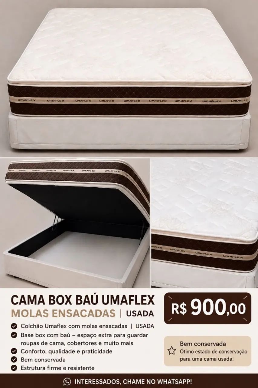 Cama box com baú 