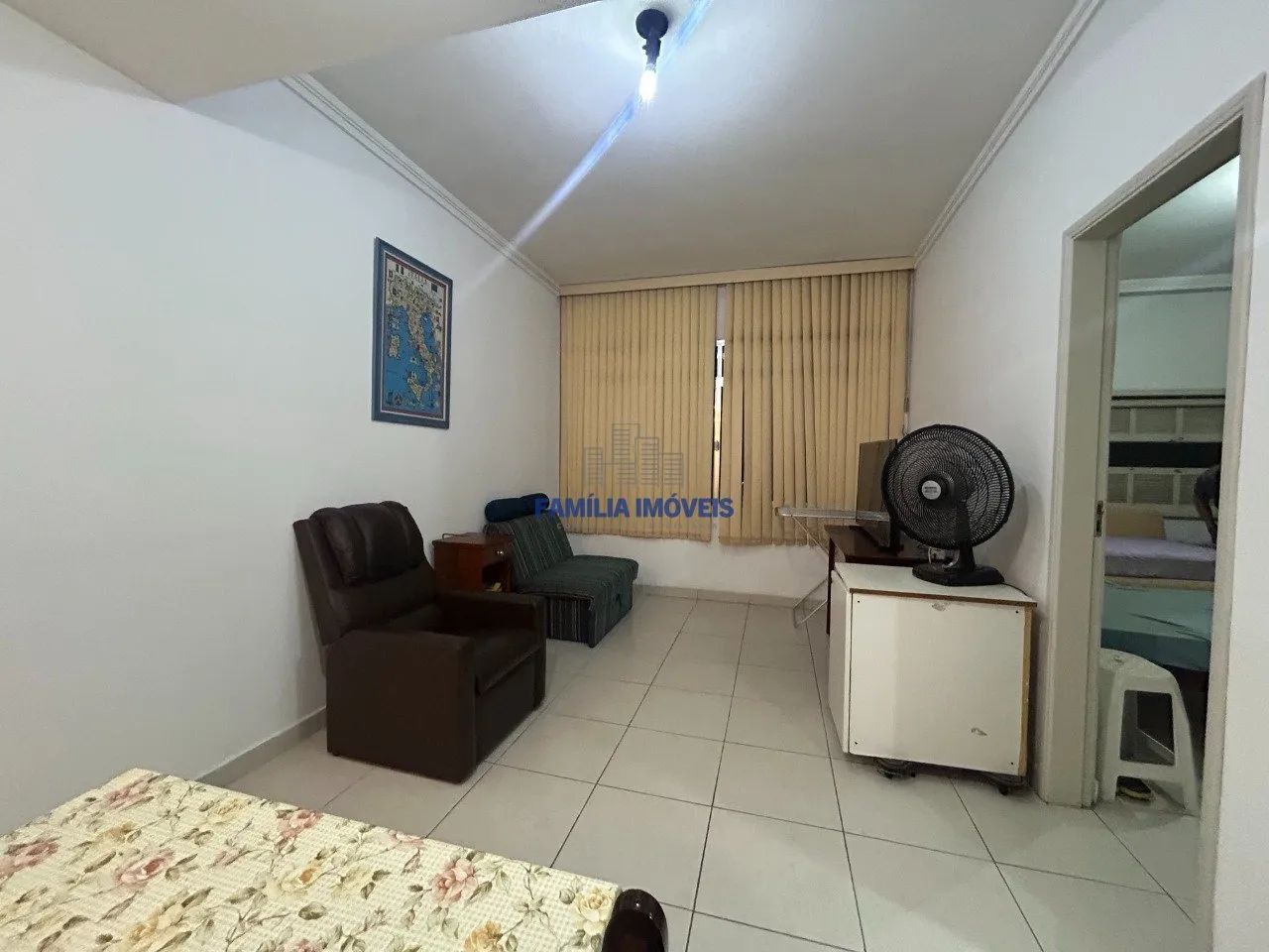 Alugar apartamento mobiliado 1 dormitório no Gonzaga em Santos SP. - Foto 3