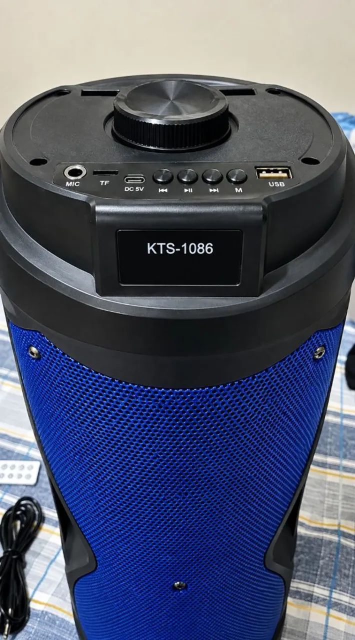 Caixa de Som KTS-1086 Bluetooth - Som Potente - Foto 4