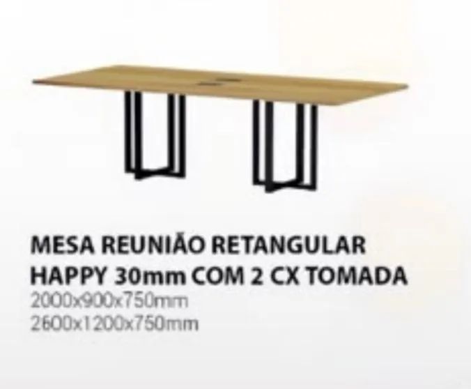 Mesa de reunião industrial 