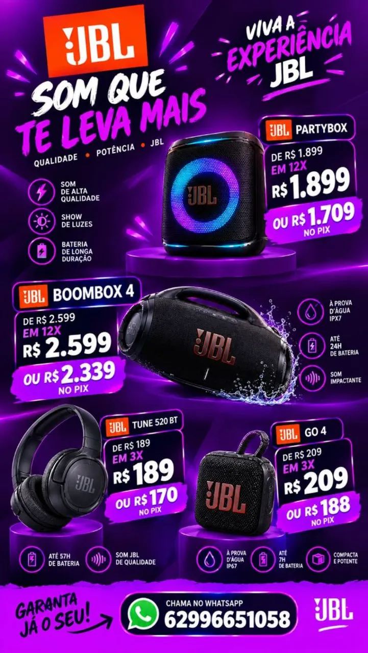 CAIXA DE SOM JBL