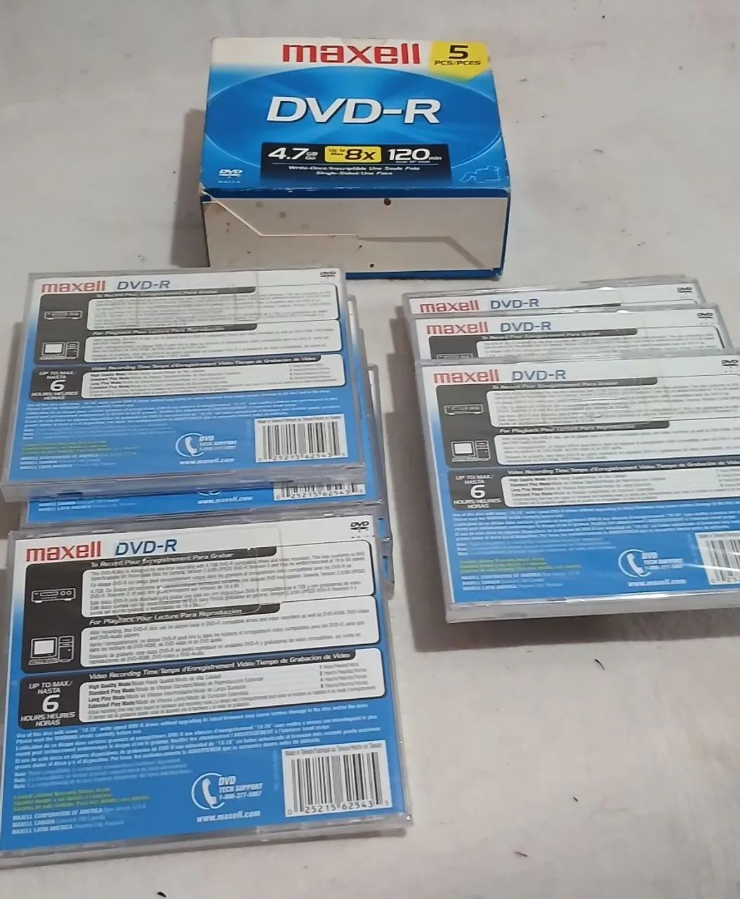 Lote com 9 discos de DVD-R para gravação  - Foto 3
