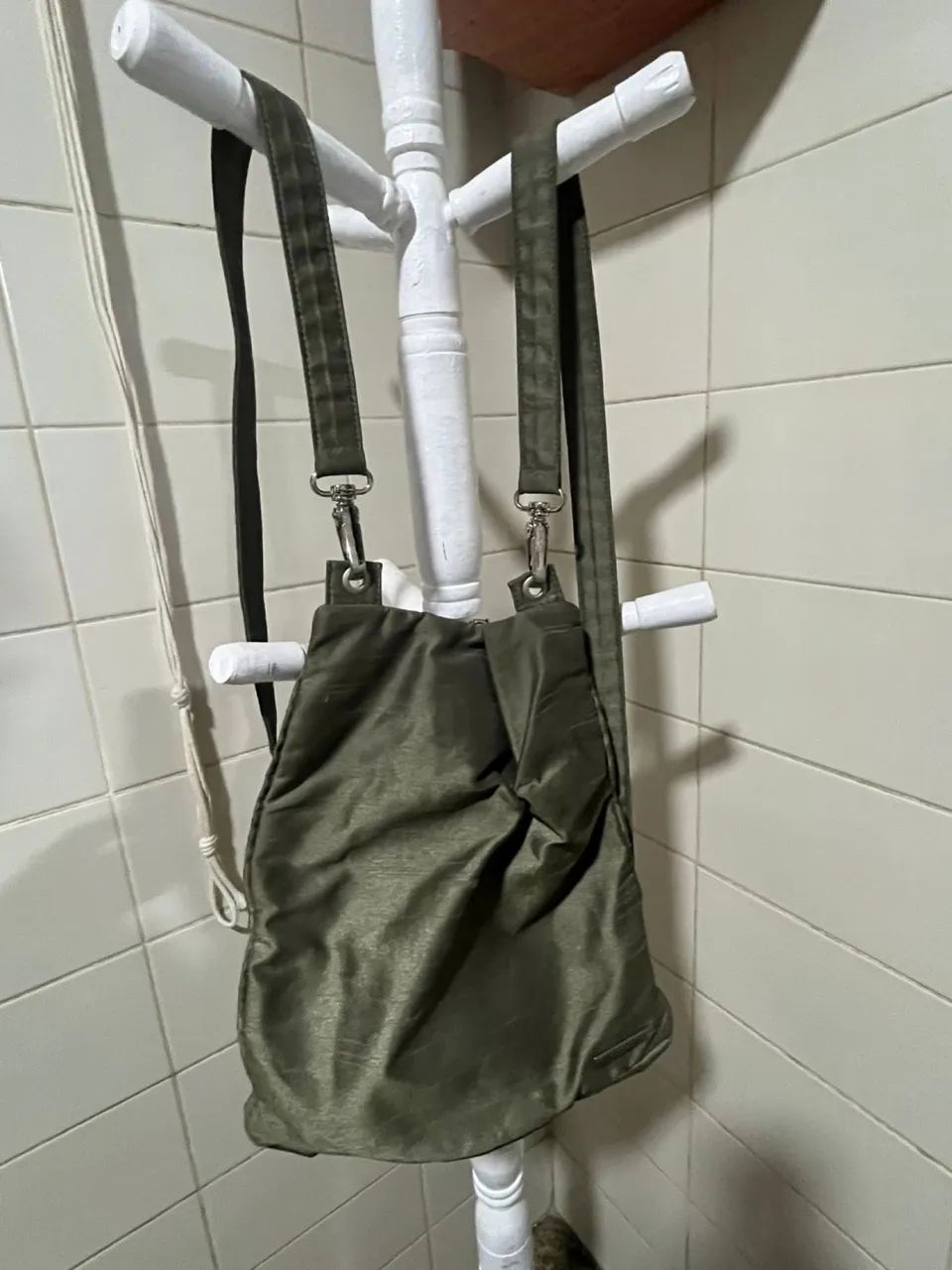 Mochila pequena verde gilson martins