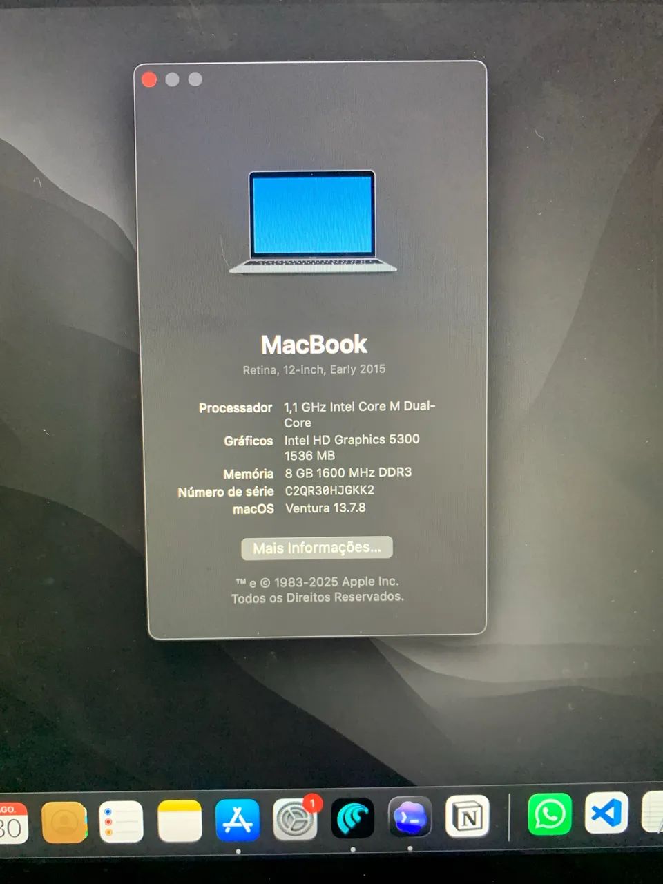 MacBook Retina 12? Early 2015 - 8GB RAM - 256GB SSD - Completo