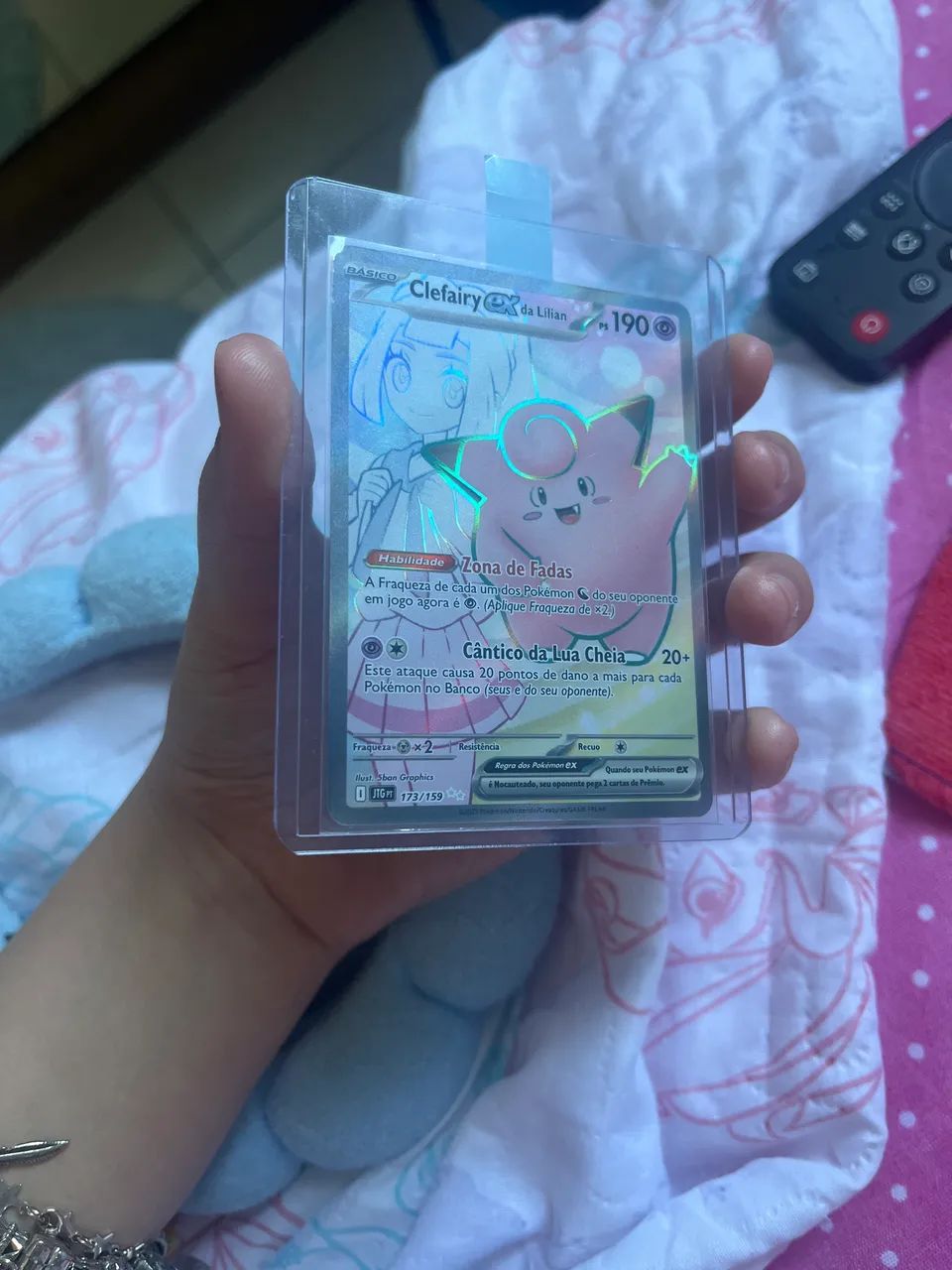 Clefairy ex da Lillian 173/159 Full Art - Amigos de Jornada - MINT com sleeve e top loader - Foto 2