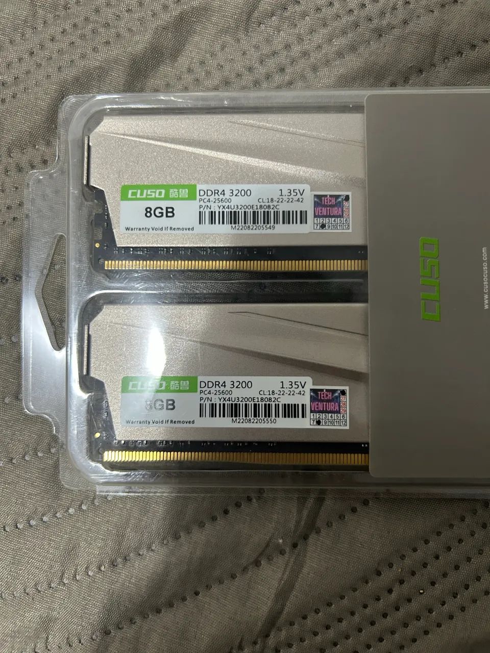 Memoria ram curso 2x8 =16gb 3200mhz