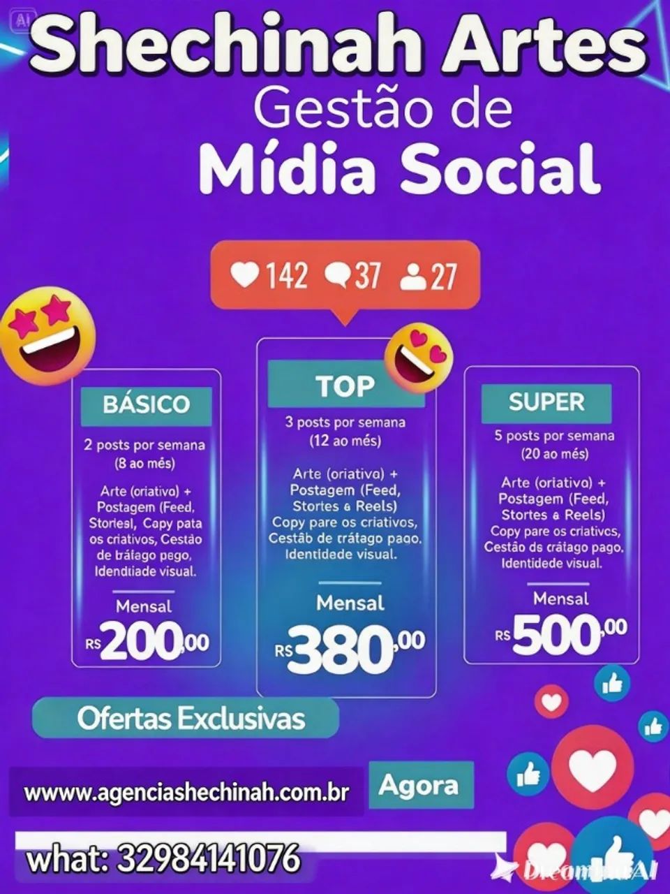 Gestao e redes socias e websites modernos em 72H - Foto 3