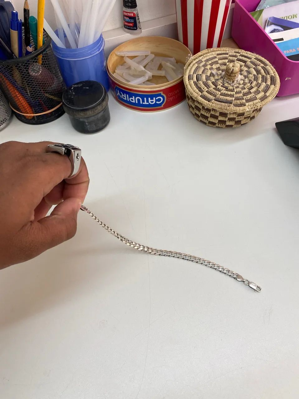 Pulseira de prata 925 - Foto 2
