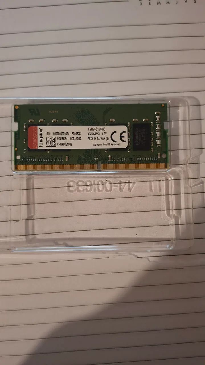 8gb ram ddr4 para notebook